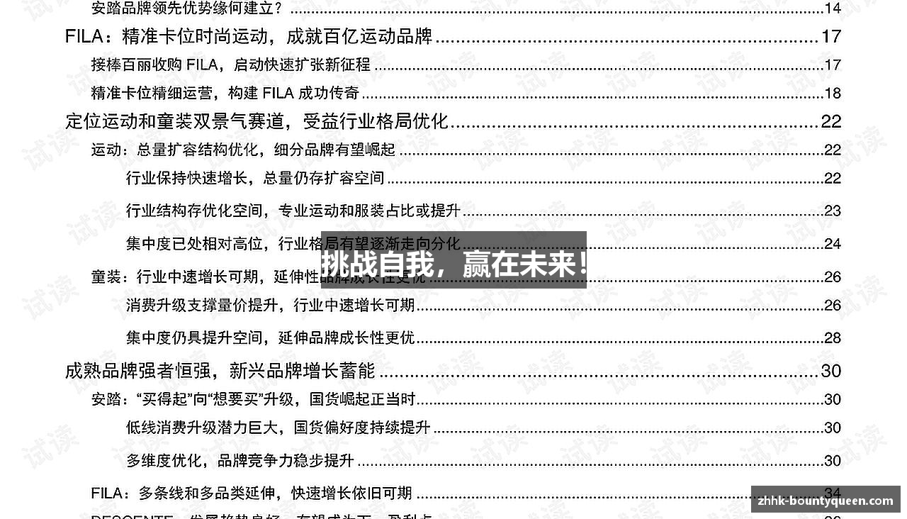 挑战自我，赢在未来！